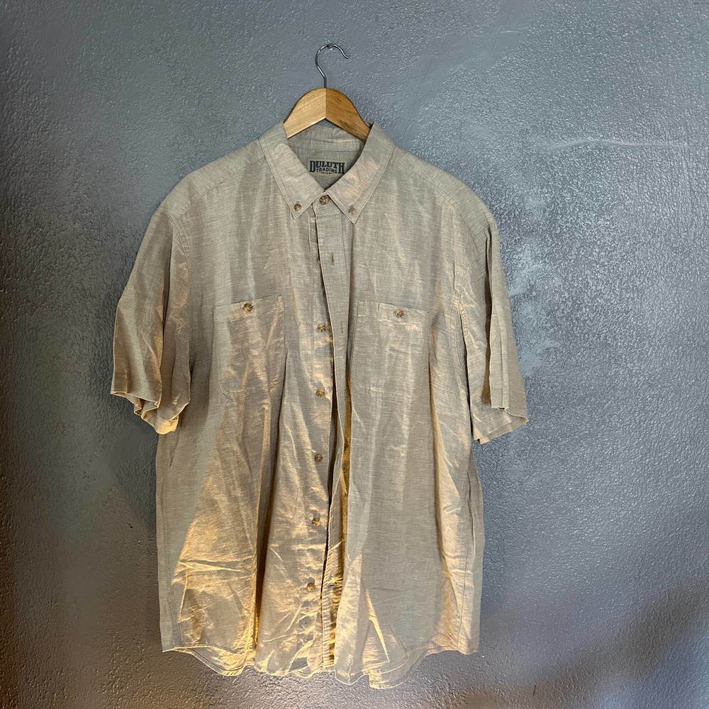 DULUTH TRADING CO. men’s shirt tan size L